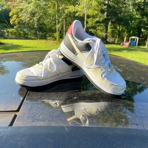 Nike Air Force 1 Cream/White/Red/Black